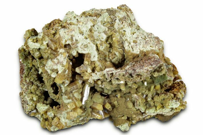 Wulfenite & Green Botryoidal Mimetite Association - Mexico #327453